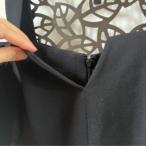 Eliza J Cold Shoulder V-Neck Jumpsuit in Black 2 NWOT - Picture 11 of 15